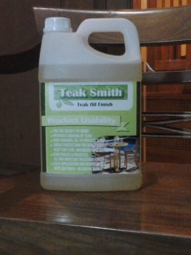 TeakStation One Gallon TeakSmith Teak Wood Furniture Oil Finish Sealant Protector Sealer