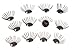 Darice 12 Piece Doll Eye Lashes