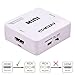 Tendak 1080P HDMI to AV 3RCA CVBs Composite Video Audio Converter Adapter Supporting PAL/NTSC with USB Charge Cable for PC Laptop Xbox PS4 PS3 TV STB VHS VCR Camera DVD (White)