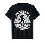 Bigfoot T-shirt Undefeated Hide & Seek Sasquatch Yeti Gift