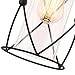 Creatgeek Plug-In Modern Industrial Glass Pendant Light with 16.4'（Ft）Cord and In-Line On/Off Dimmer Switch,Black Finish Cylinder Style