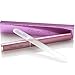 ClassyLady Professional Glass Nail File - Crystal Finger Nail Files for and Acrylic Nails, Double Sided Glass Nails File Instead of Emery Boards and Buffers (Rose)