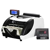 ZENY Money Counter Automatic Bill Currency Counting Machine UV Detection & MG Counterfeit Bill Detection,Business Grade Cash Counter