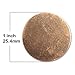 12 Count 1 Inch Round Metal Stamping Copper Blanks - 24 Gauge Circle Stamping Copper Discs