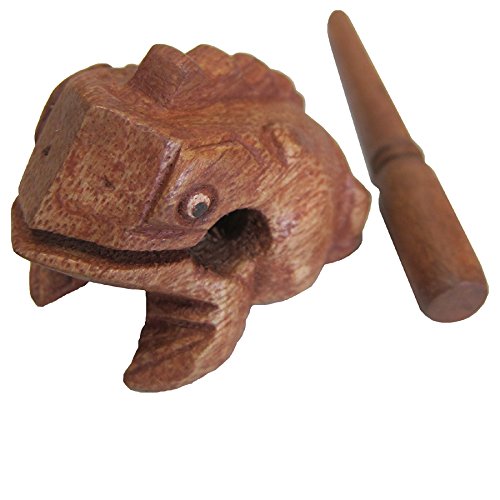 Deluxe Small 2" Wood Frog Guiro Rasp Percussion Musical Instrument