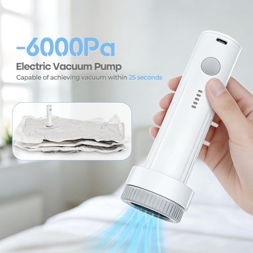 HOMOH Portable Cordless Electric Travel Vacuum Pump for Storage Bags photo 8
