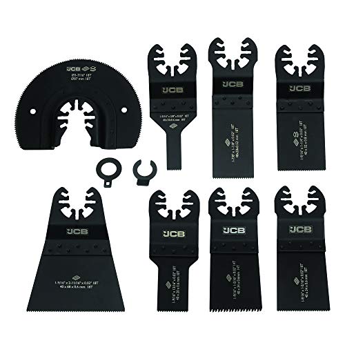 JCB 8 Piece Oscillating MultiTool Blade Set Suitable For Wood