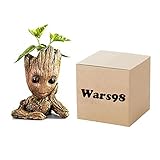 Groot Planter Pot Baby Flowerpot Cartoon Cute Model Pen Container Guardians Action Figures Toy Best For Kids 5.5