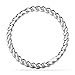 10K White/Yellow/Rose Gold 2MM Eternity Rope Wedding Band Ring