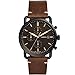 Fossil Men's Commuter Stainless Steel and Leather Casual Quartz Watch