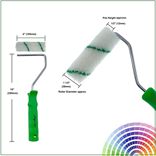 Magimate Small Paint Roller Set 4 inch Painting Rollers for Walls and