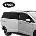 AURSINC Car Side Window Sun Shade, Breathable Mesh Sun Shield with Sunlight Protection Reduce Cold Wind Fit for Cars and SUVs -4 Packs