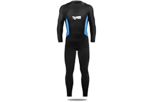 Pottwal Women/Men, 2.5mm Neoprene Full Body Wet Suits with Back Zip, UV Protection Dive Suit for Surfing Swimming Diving
