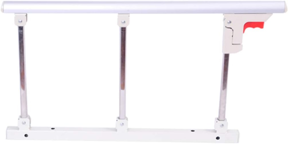 QZ® Foldable Bed Rail Safety Side Guard For Elderly, Adults Assist Handle Handicap Bed Railing Hospital Metal Grip Bumper Bar