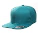 Blank Solid Plain Flat Visor Snapback (Teal)