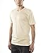 Woolly Clothing Co Men's Merino Wool V-Neck Hiking and Travel T-Shirt,Linen,Large
