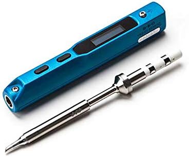 TS100 Digital OLED Programmable Smart Mini Portable Soldering Iron Kit by Warmmie (Without Power Supply) (TS-BC2, Blue)