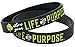 Inkstone (10-Pack) Positive Message Wristbands - Be the Change You Wish to See in the World, Embrace Your Inner Awesomeness, & Live Your Life with Purpose - Bulk Wholesale Lot of Silicone Bracelets