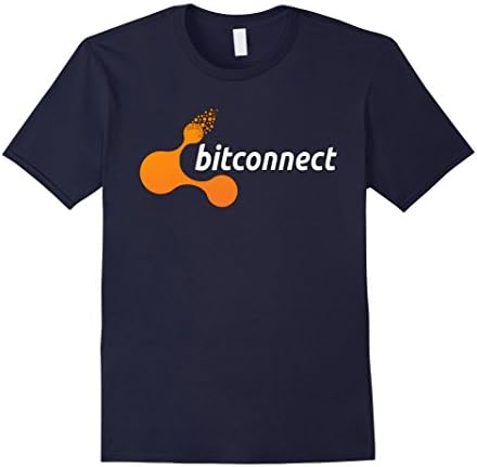 Mens New Bitconnect Logo for 2017 Cryptocurrency T-shirt XL Navy