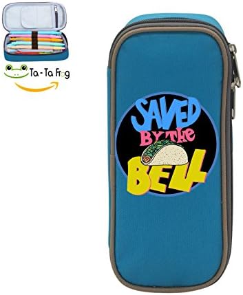 Fymanlu Saved by the Taco Big Capacity Pencil Case Bag Portable Stylish Nylon Pen Cases