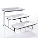 ChefLand 3 Tier Rectangular Serving Platter, Three Tiered Cake Tray, Dessert Stand, Food Server Display Plate Rack, White