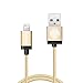 iPhone Charger, iOrange-E Apple Certified 3.3ft (1M) Braided Cable for iPhone 6 6S Plus 5S 5C 5, iPad Air, iPad 4th Gen,iPad Pro, iPad Mini 4, and iPod Nano 7th Gen, Full Golden