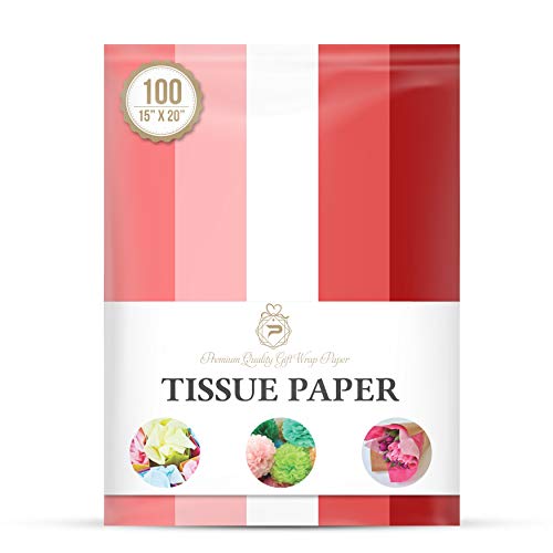 Red Pink White Valentines Day Gift Wrapping Tissue Paper for Gift Packaging, Floral, Birthday, Christmas, Halloween, DIY Crafts and More 15