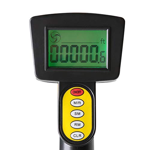 Distance Measuring Wheel, 12.5 Inch Large Digital Measuring Wheel with 5m Steel Measure Tape and Portable Package Bag for Builders Workers Large Area Measurement