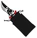 Pixpri Pruning Shears (Red) – Garden Bypass Pruners and Ergonomic Flower Cutter – Ideal Gardening Tool for Trees, Shrubs, Bushes, Weeds – Non-Slip, Foam Grip – Flannel Storage Bag