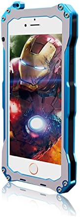 iPhone 5/5S/SE Metal Aluminum Case ProTocol Water Resistant Shockproof Dustproof Gorilla Glass with Screen Protector Silicion Case for iPhone SE(Blue)