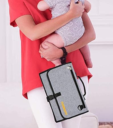 travel changing mat with wipes case