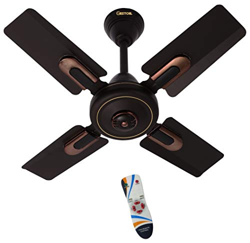 GESTOR Marcus NEO Ultra High Speed 24 Inch with Wireless Remote Control 600 mm, 870 RPM Anti Dust 4 Blade Ceiling Fan (Smocked Brown, Pack of 1) GESTOR Marcus NEO Ultra High Speed 24 Inch with Wireless Remote Control 600 mm, 870 RPM Anti Dust 4 Blade Ceiling Fan (Smocked Brown, Pack of 1)