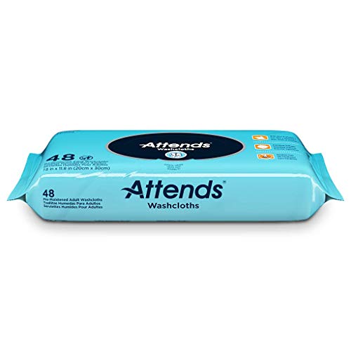 Attends Scented Washcloths for Adult Incontinence Care, Hypoallergenic