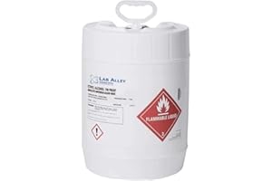 LAB ALLEY Ethanol 190 Proof (95%) Non-Denatured Alcohol, USP/FCC Food Grade, Kosher-5 GAL