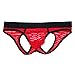 OutTop Mens Jockstrap, Mens Sexy Mesh Gay Underwear For Sex (M, Blue)