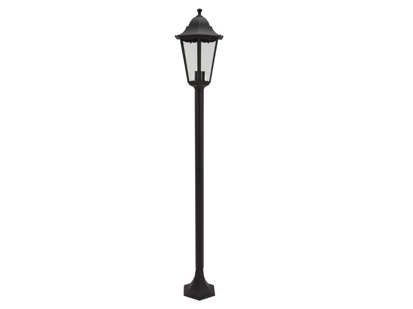 Smartwares Outdoor Lantern, Garden Post, Aluminium & Glass, 125cm, Wired, 60 Watt, E27