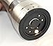Homekitchenco Electric Salt and Pepper Grinders - Battery Operated, Stainless Steel with Ceramic Mill and Led Light (Pack of 1 Mill) - Easy Adjust Grinder Coarseness, Powerful Motor for Rock Salt