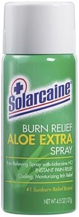Solarcaine Aloe Extra Burn Relief Spray 4.5OZ (Pack of 6)