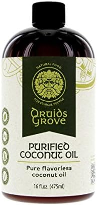 Druids GroveORGANIC Purified Coconut Oil Vegan ⊘ Non-GMO Gluten-Free - 16 fl.oz.