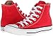 Converse Chuck Taylor All Star Seasonal Canvas High Top Sneakers Red White Mens 10