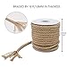 Vivifying 8mm Jute Rope, 52 Feet Natural Braided Jute Macrame Cord for Garden, Gifts, DIY Craftsthumb 1