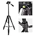 POLAM-FOTO TA-12 70’’ Portable Aluminum Tripod with 2 in 1 Monopod, Lightweight and Compact for Travel,for Nikon,Phone,DSLR/SLR/Camera/Binocular.