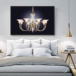 Floating Framed Canvas Wall Art for Living Room, Bedroom Droplight Canvas Prints for Home Decoration Ready to Hang - 16x24 inches