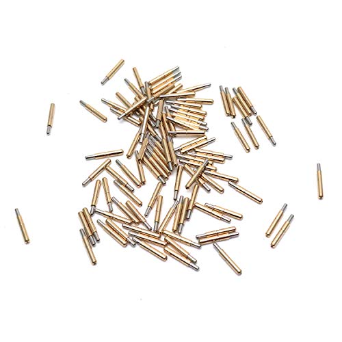 Yootop 100 Pcs CSP-6J 0.99mm Diameter Spring Quick Piercing Test Probes for PCB Board Round Pogo Pin Tools