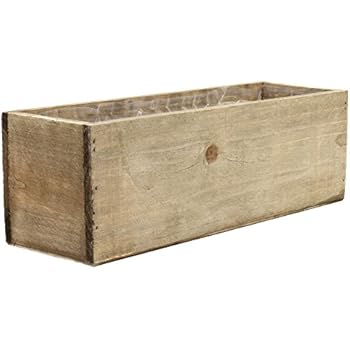 Amazon Com Koyal Wholesale 424459 Square Cube Wood Vase 4 Gray