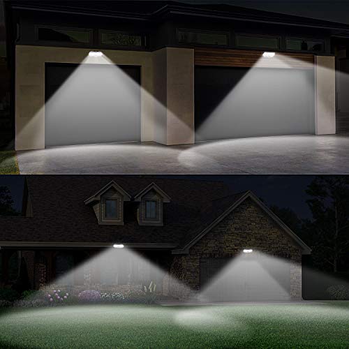 Ellecutteyi Solar Lights Outdoor Solar Security Lights 104 LED 3 Modes Motion Sensor Lights with Lights Reflector Wireless Waterproof Outdoor Solar Wall Lights Wide Angle Solar Powered Lights 2 Pack