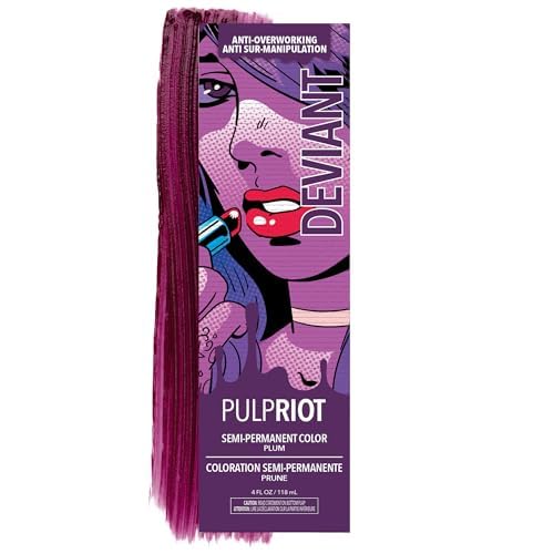 Pulp Riot Semi Permanent Hair Color Deviant – Strong Purple Magenta with Violet…