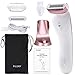 Frcolor Women Electric Shaver, Ladies Electric Razors Body Hair Removal Epilator Cordless Waterproof Bikini Trimmer, Wet or Dry Shaver