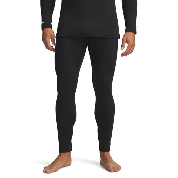 UNDER ARMOUR MEN’S PACKAGED BASE 3.0 LEGGINGS, (001) BLACK / / WHITE, SMALL