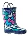 Children's Rubber Rain Boots, Bright Butterflies 1